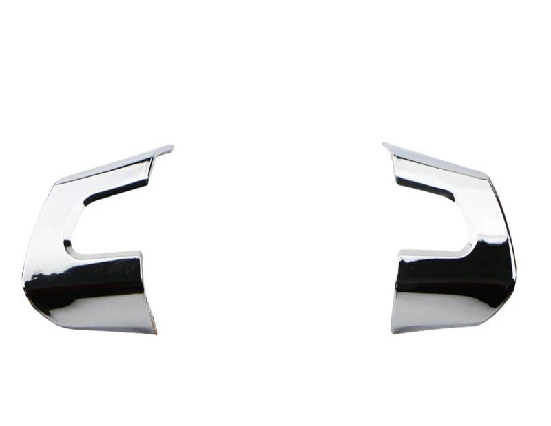 KMLONG Auto Lenkrad Dekoration Abdeckung Trim Aufkleber, Passend for Volkswagen, Passend for GOLF, POLO JETTA MK5 MK6 Bora Zubehör ABS Chrom Lenkradrahmenfolie(2Pc 39 Clock Style) von KMLONG