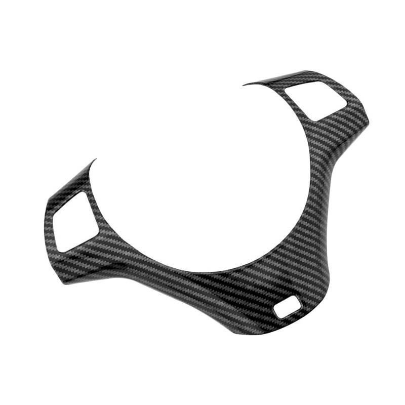 KMLONG Auto-Lenkrad-Panel-Dekorationsabdeckung, Zieraufkleber, passend for BMW, 1 3 Serie E87 E90 E92 E93 2005–2012, Kohlefaser-Formaufkleber Lenkradrahmenfolie(Style 2) von KMLONG