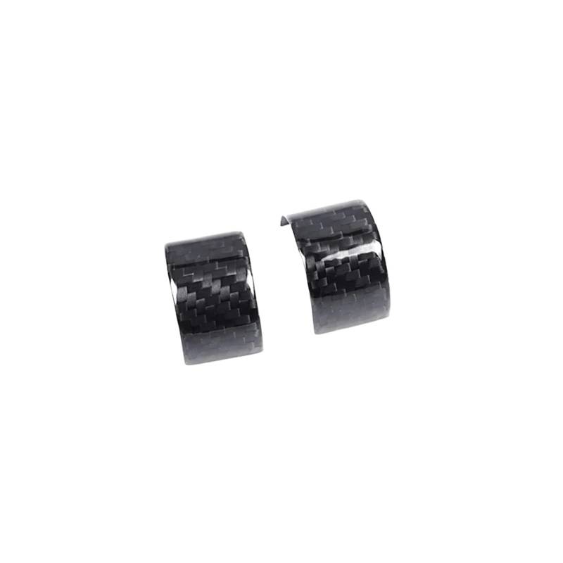 KMLONG Auto-Lenkrad-Ring-Abdeckungsaufkleber, passend for Chevrolet, Corvette C8 2020–2023, Innenzubehör, echte harte Kohlefaser Lenkradrahmenfolie von KMLONG
