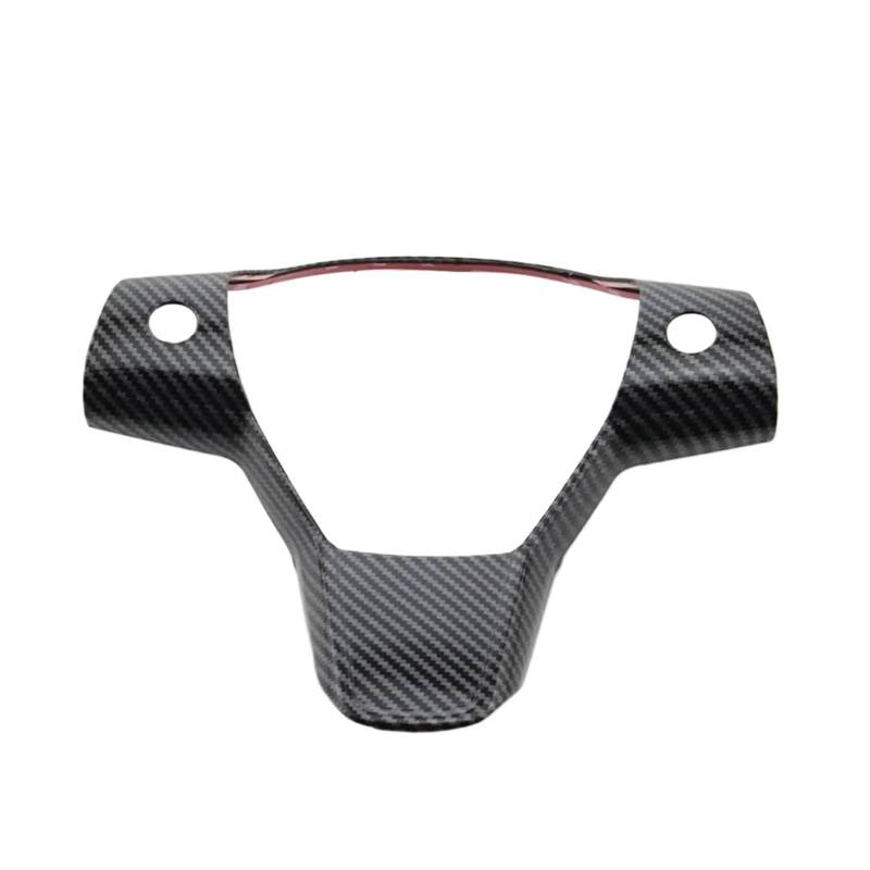 KMLONG Auto-Lenkrad-Tasten-Panel-Trim-Abdeckungsaufkleber, passend for Tesla, Modell 3 2016–2022, Modell Y 2019–2022 Zubehör Lenkradrahmenfolie(Carbon fibre) von KMLONG
