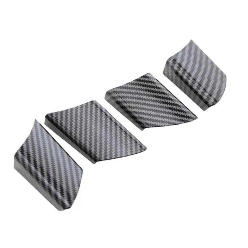 KMLONG Auto-Lenkrad-Tastenfeld-Abdeckungs-Ordnungsaufkleber, passend for Volkswagen, passend for POLO, 2004–2007 Autozubehör Lenkradrahmenfolie(4pc carbon fibre) von KMLONG