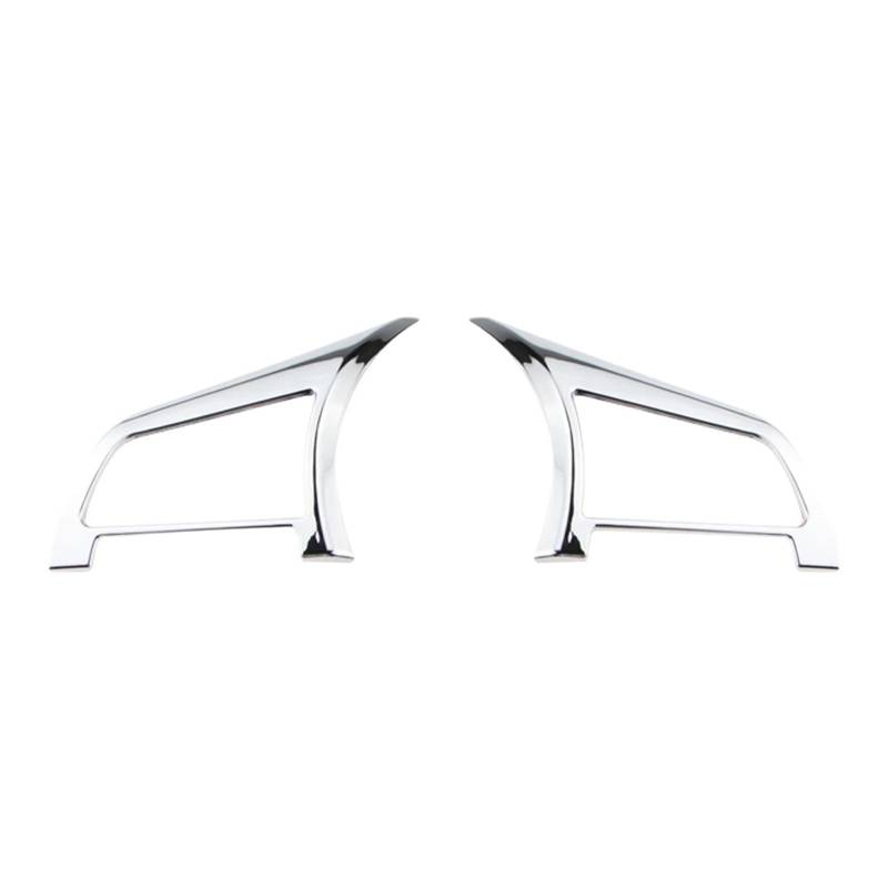 KMLONG Auto-Lenkradabdeckung, Zieraufkleber, passend for Nissan, Qashqai J11 Dualis 2 X-trail T32 Kicks 2017–2021, Innenzubehör, ABS-Chromteile Lenkradrahmenfolie(2Pcs Style) von KMLONG