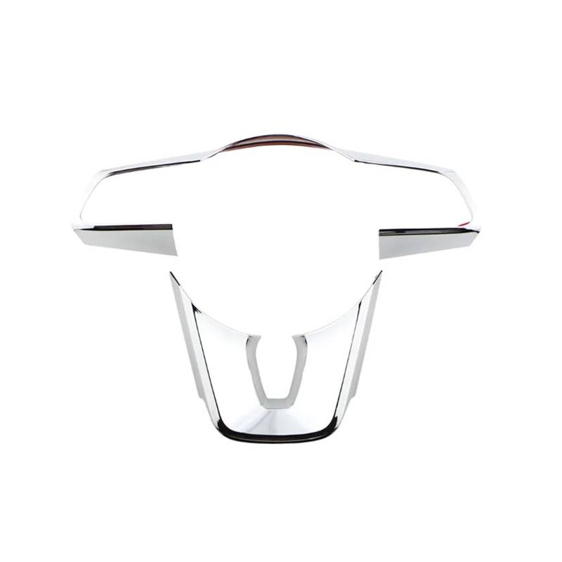 KMLONG Auto-Lenkradtasten-Schutzabdeckung, Zieraufkleber, passend for Kia, Cerato Forte K3 2019–2020, Tastenschutz, Autozubehör Lenkradrahmenfolie(2Pcs Silver) von KMLONG