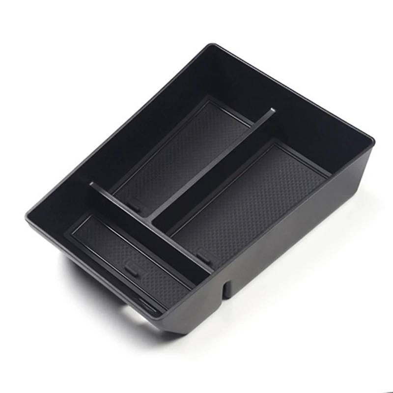 KMLONG Auto Mittelkonsole Armlehne Aufbewahrungsbox Passend for X5 X6 X7 2019 2020 2021 2022 Zentrale Aufbewahrung Organizer Container Fach Zubehör Ablagefach Mittelkonsole(ABS PVC Style) von KMLONG