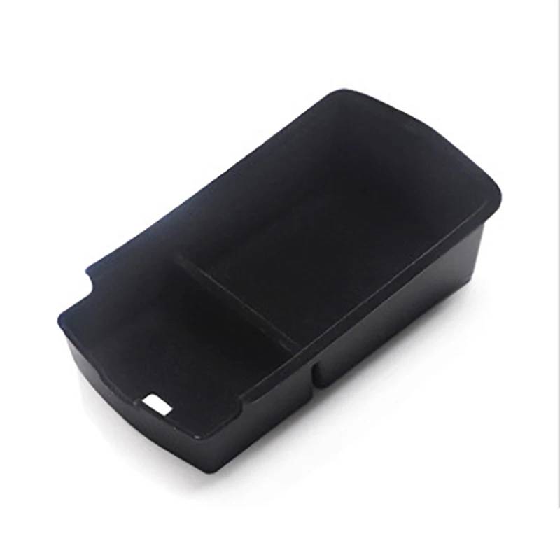 KMLONG Auto-Mittelkonsolen-Armlehnen-Aufbewahrungsbox, passend for Volkswagen ID.4 ID4 ID 4 CROZZ ID6 ID.6, zentraler Organizer, Behälter, Tablett, Zubehör Ablagefach Mittelkonsole(Black Flocking Styl von KMLONG