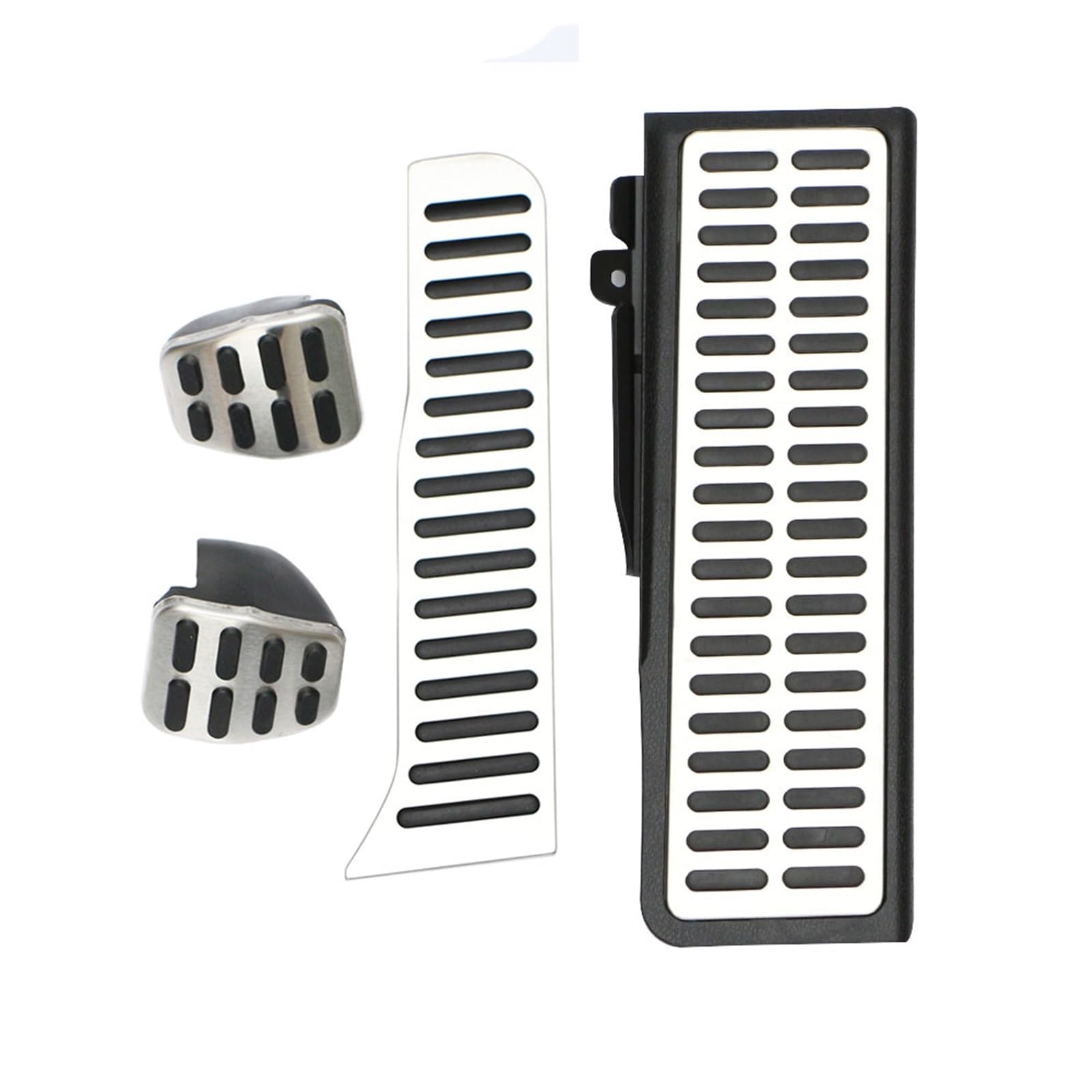 KMLONG Auto Pedale Fit for Volkswagen Fit for VW Tiguan LHD 2008-2016 Auto Bremse Rest Pedal Schutz Abdeckung auto-Styling Teile Fußpedalpolster(MT With Rest) von KMLONG