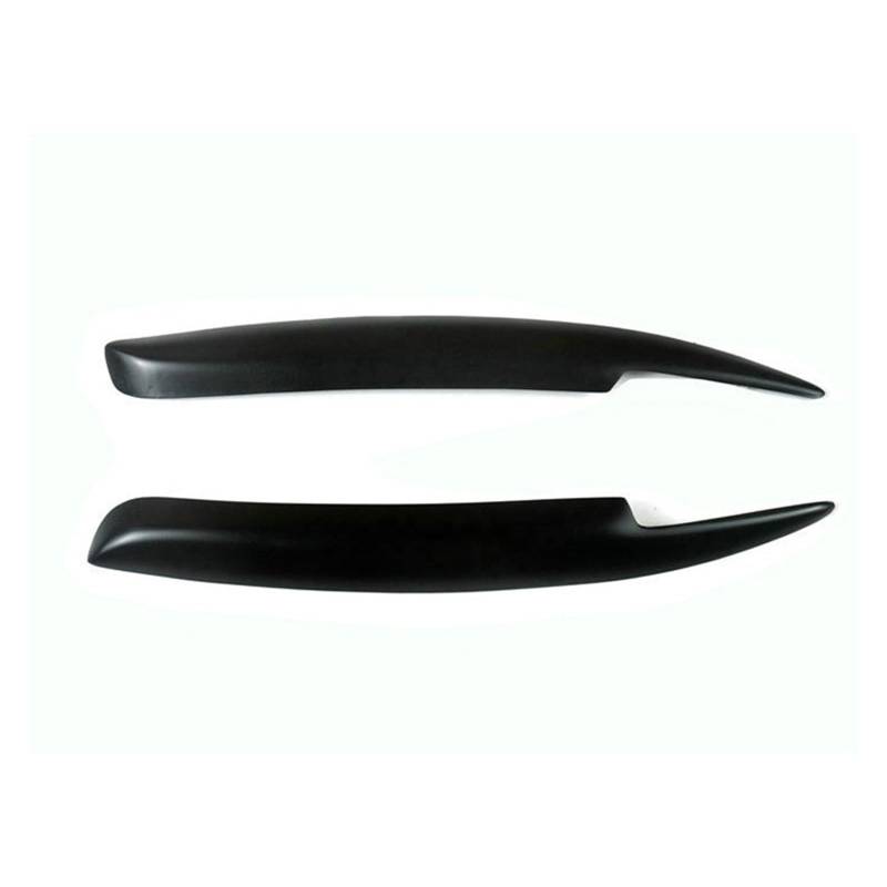 KMLONG Auto Scheinwerfer Augenbraue Augenlid Fit for BMW 1 Serie E81 E82 E87 E88 04-10 Trimmen Augenbrauen Kopf lampe Licht Augenlider Aufkleber Autoscheinwerfer-Stirn(Black) von KMLONG