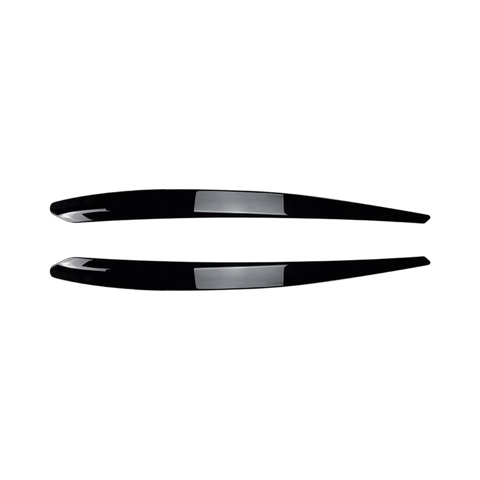 KMLONG Auto Scheinwerfer Augenbraue Scheinwerfer Augenlid Trim Fit for Volkswagen Skoda Superb B8 2016-2018 Front Kopf Licht Lampe Abdeckung stirn Aufkleber Autoscheinwerferblende(Glossy black) von KMLONG