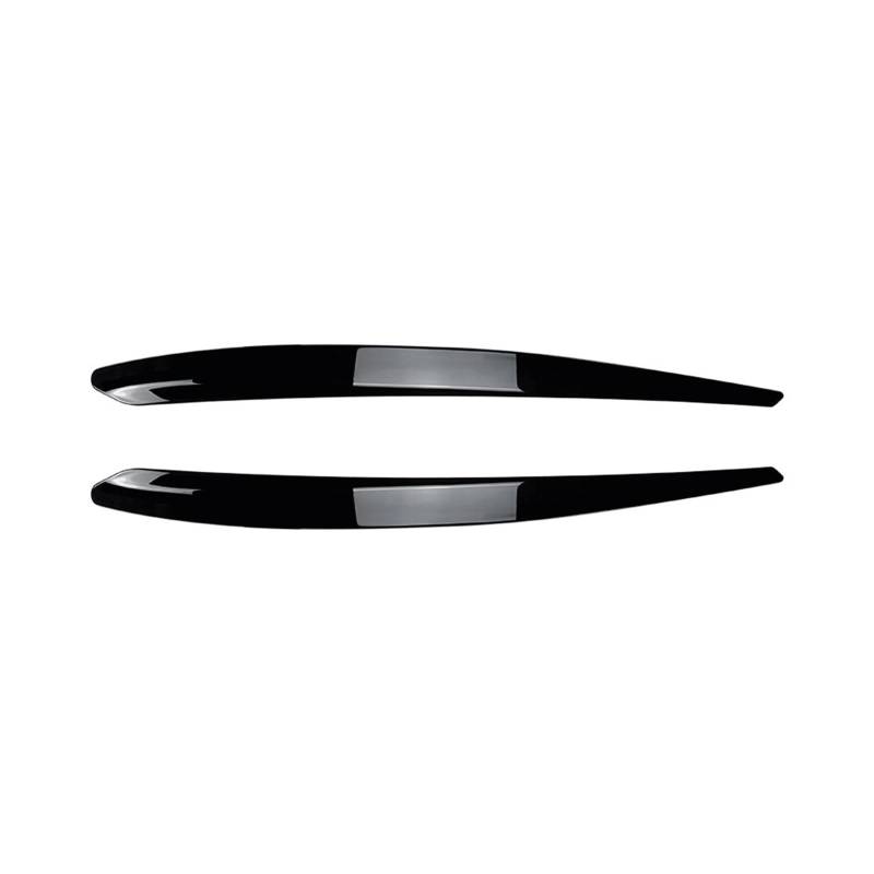 KMLONG Auto Scheinwerfer Augenbraue Scheinwerfer Augenlid Trim Fit for Volkswagen Skoda Superb B8 2016-2018 Front Kopf Licht Lampe Abdeckung stirn Aufkleber Autoscheinwerferblende(Glossy black) von KMLONG