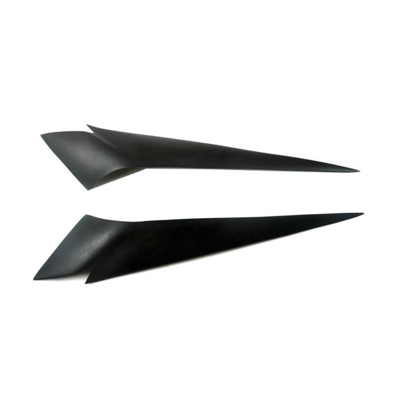 KMLONG Auto Scheinwerfer Augenlid Augenbraue Fit for BMW X1 E84 2009-2015 Trim ABS Augenbrauen Aufkleber Trim Auto Außen zubehör Autoscheinwerfer-Stirn(Black) von KMLONG