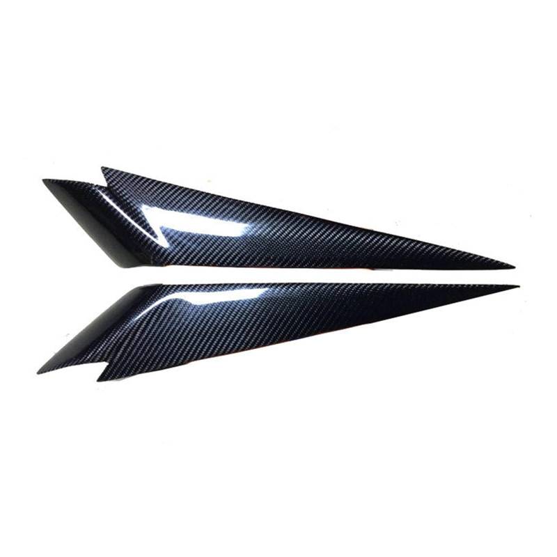 KMLONG Auto Scheinwerfer Augenlid Augenbraue Fit for BMW X1 E84 2009-2015 Trim ABS Augenbrauen Aufkleber Trim Auto Außen zubehör Autoscheinwerfer-Stirn(Carbon Fiber) von KMLONG