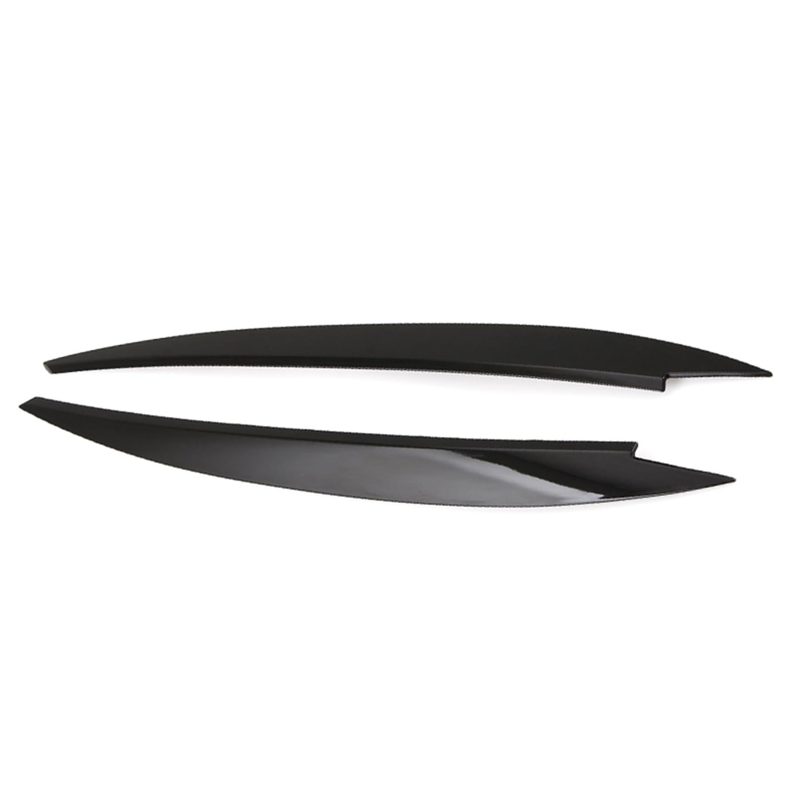 KMLONG Auto Scheinwerfer Trim Lampe Augenbraue Fit for Volkswagen Fit ForVW Golf 7 MK7 GTIKopf Licht Augenlid Abdeckung Trim Augenbrauen aufkleber Autoscheinwerferblende(Gloss Black) von KMLONG