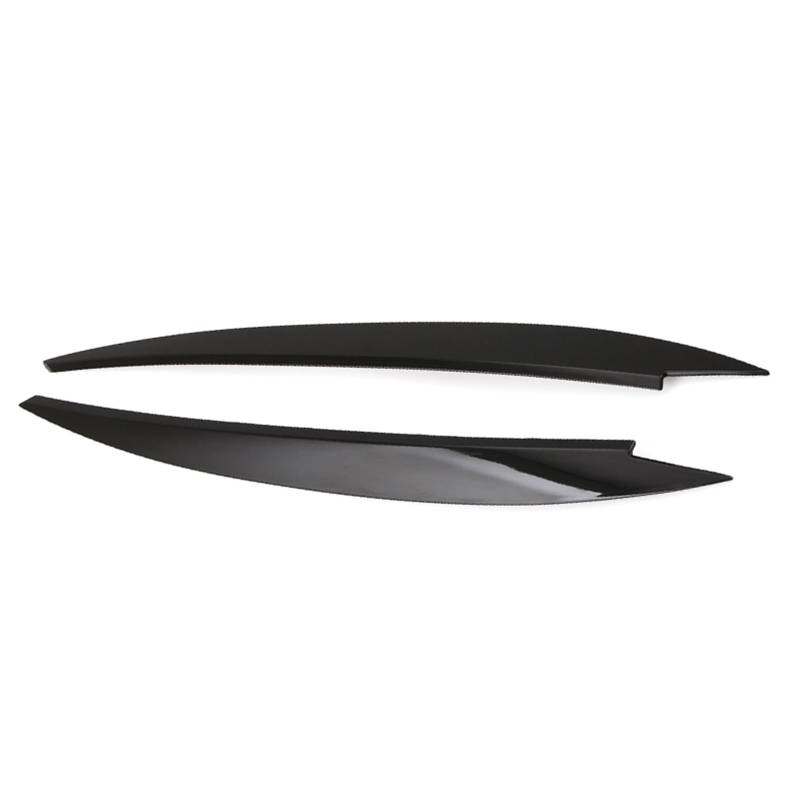 KMLONG Auto Scheinwerfer Trim Lampe Augenbraue Fit for Volkswagen Fit ForVW Golf 7 MK7 GTIKopf Licht Augenlid Abdeckung Trim Augenbrauen aufkleber Autoscheinwerferblende(Gloss Black) von KMLONG