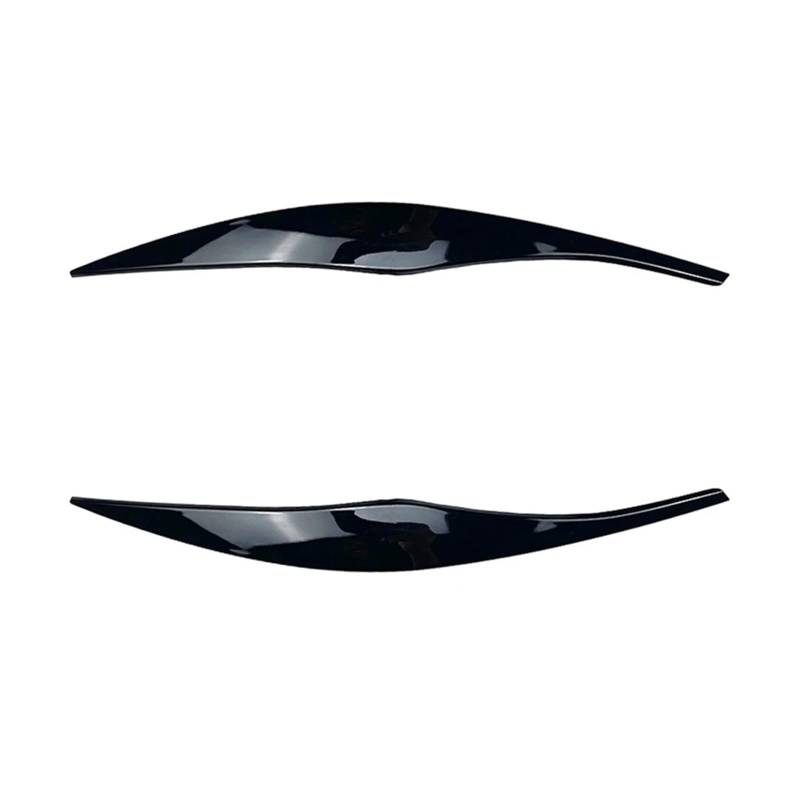 KMLONG Autoscheinwerfer Augenbrauen Aufkleber passend for BMW 3er E90 E91 320I 330I 05-12 glänzend schwarze Augenlider Abdeckung Wimpern Scheinwerfer Autoscheinwerferblende von KMLONG