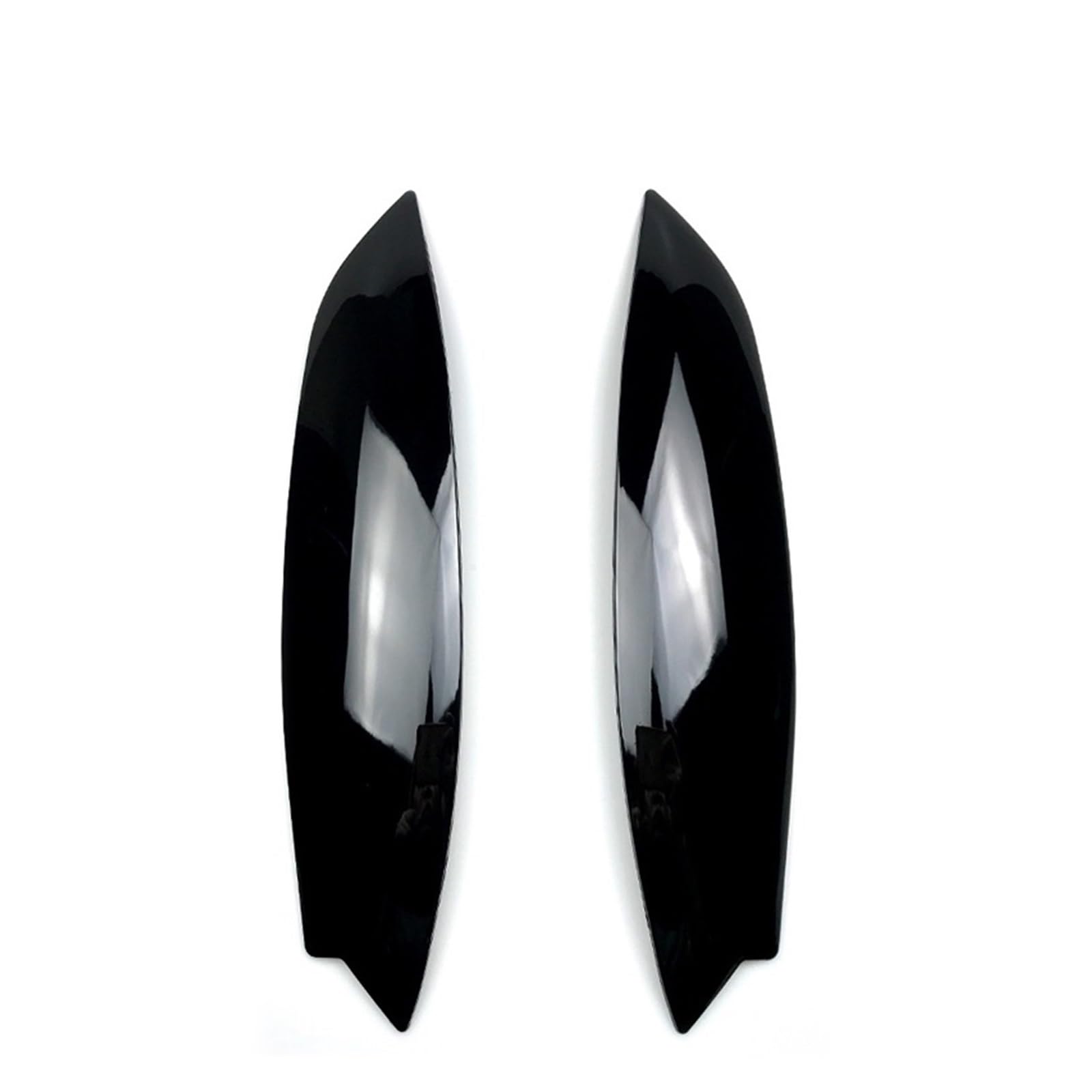 KMLONG Autoscheinwerfer Augenbrauen-Augenlider-Abdeckung, passend for VW Golf 5 MK5, passend for Volkswagen, Augenbrauen-Aufkleber, dekoratives Zubehör 2005–2007 Autoscheinwerferblende(Black) von KMLONG