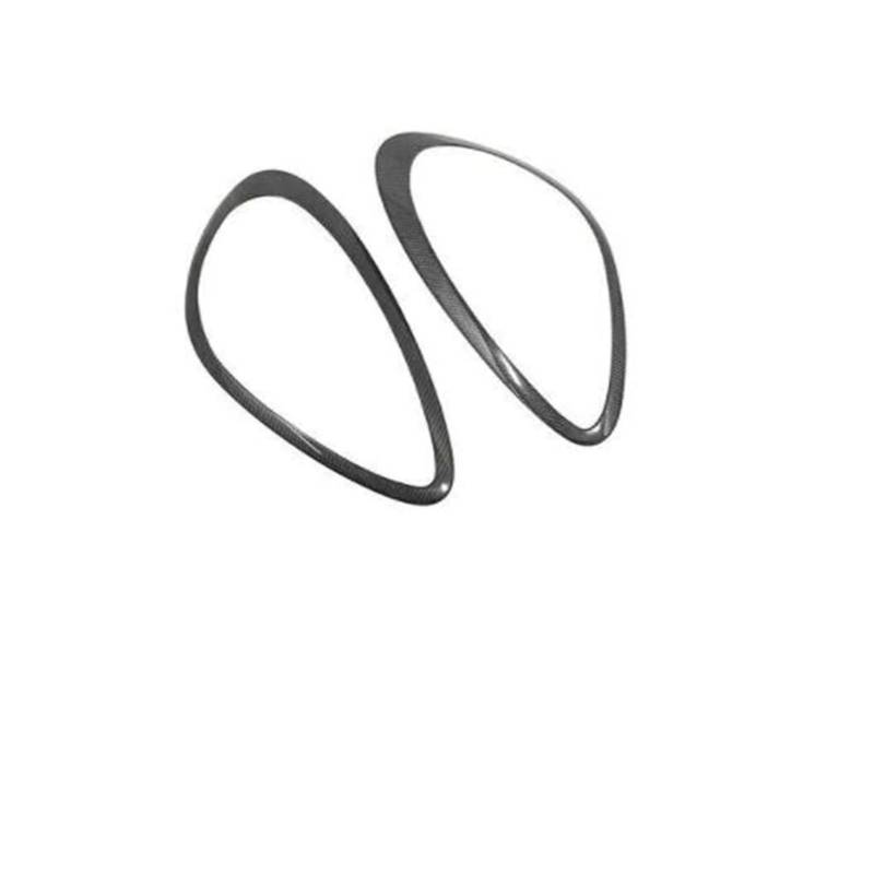KMLONG Autoscheinwerferabdeckung, passend for Porsche Panamera 970 2010–2013, Rahmen aus Kohlefaser, Scheinwerferblende, Aufkleber for den vorderen Scheinwerferdeckel Autoscheinwerferblende von KMLONG
