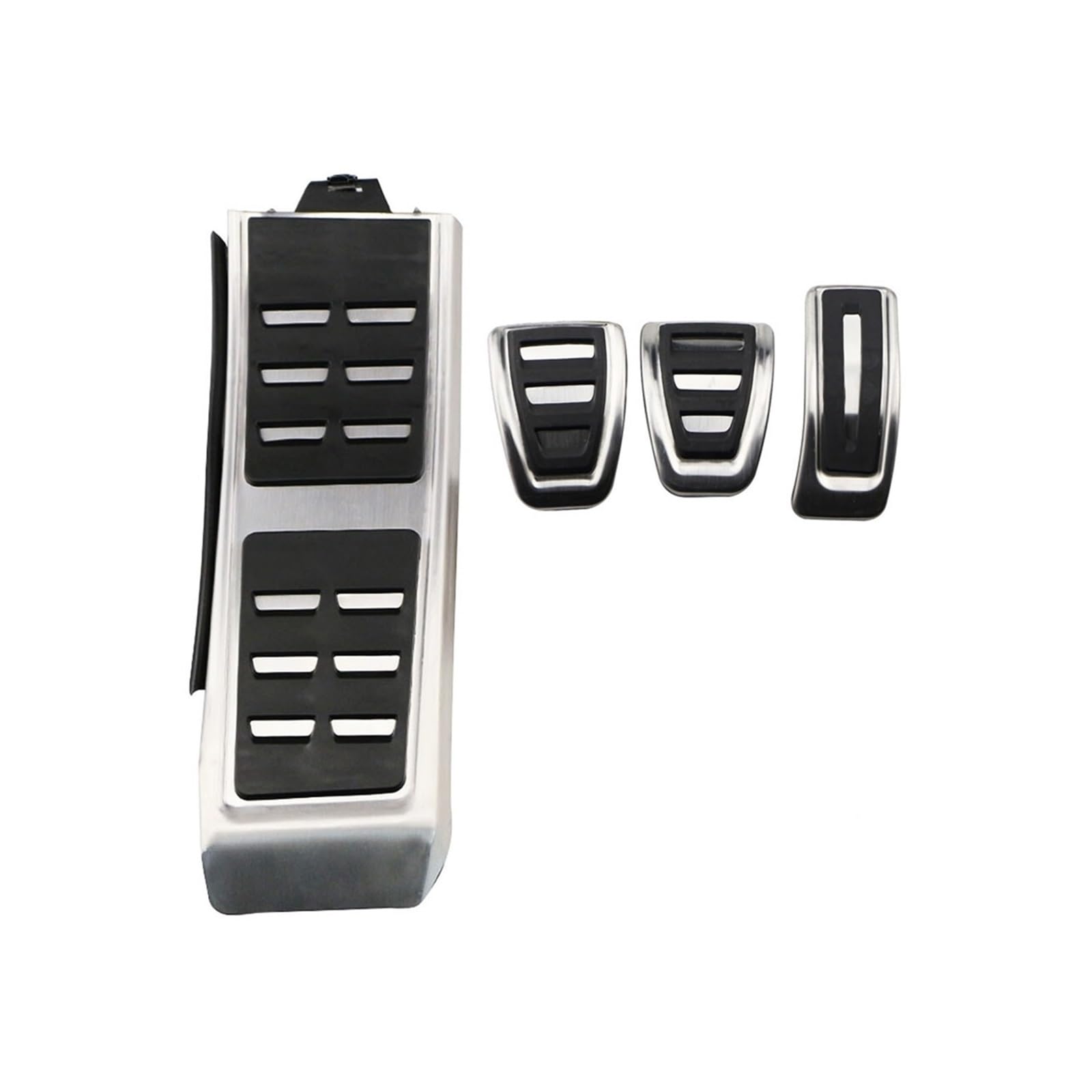 KMLONG Bremse Fußstütze Pedal Auto Pedale Fit for A4 B8 A6 A7 A8 S4 RS4, a5 S5 RS5 8T Q5 SQ5 8R Kraftstoff Abdeckung Auto Zubehör Fußpedalpolster(1pc at brake pedal) von KMLONG