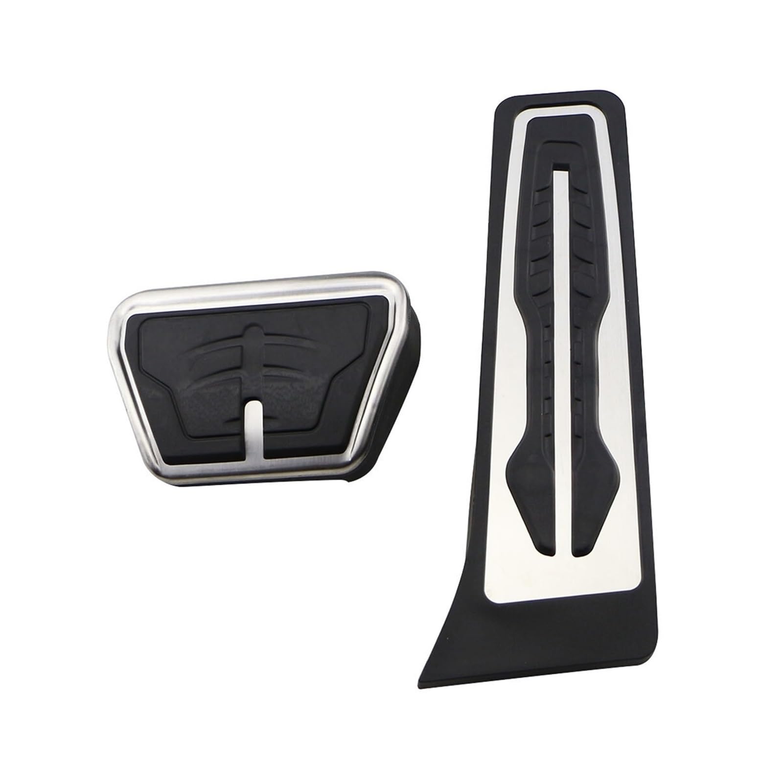 KMLONG Bremspedal Fit for BMW 3 Serie G20 G21 2020 2021 Zubehör Auto Gaspedal Kraftstoff Abdeckung Nicht Slip Pads Fuß rest Pedale Platte Fußpedalpolster(AT Without Rest) von KMLONG