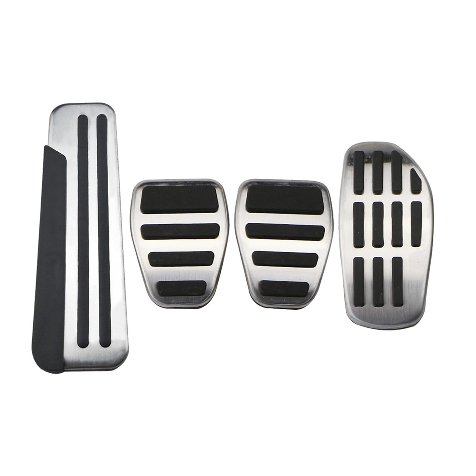 KMLONG Edelstahl AT MT Auto Pedale Pedal Fit for Renault Espace 2019 2020 Teile Bremspedal Abdeckung Rest Pedale Abdeckungen Fußpedalpolster(MT With Rest) von KMLONG
