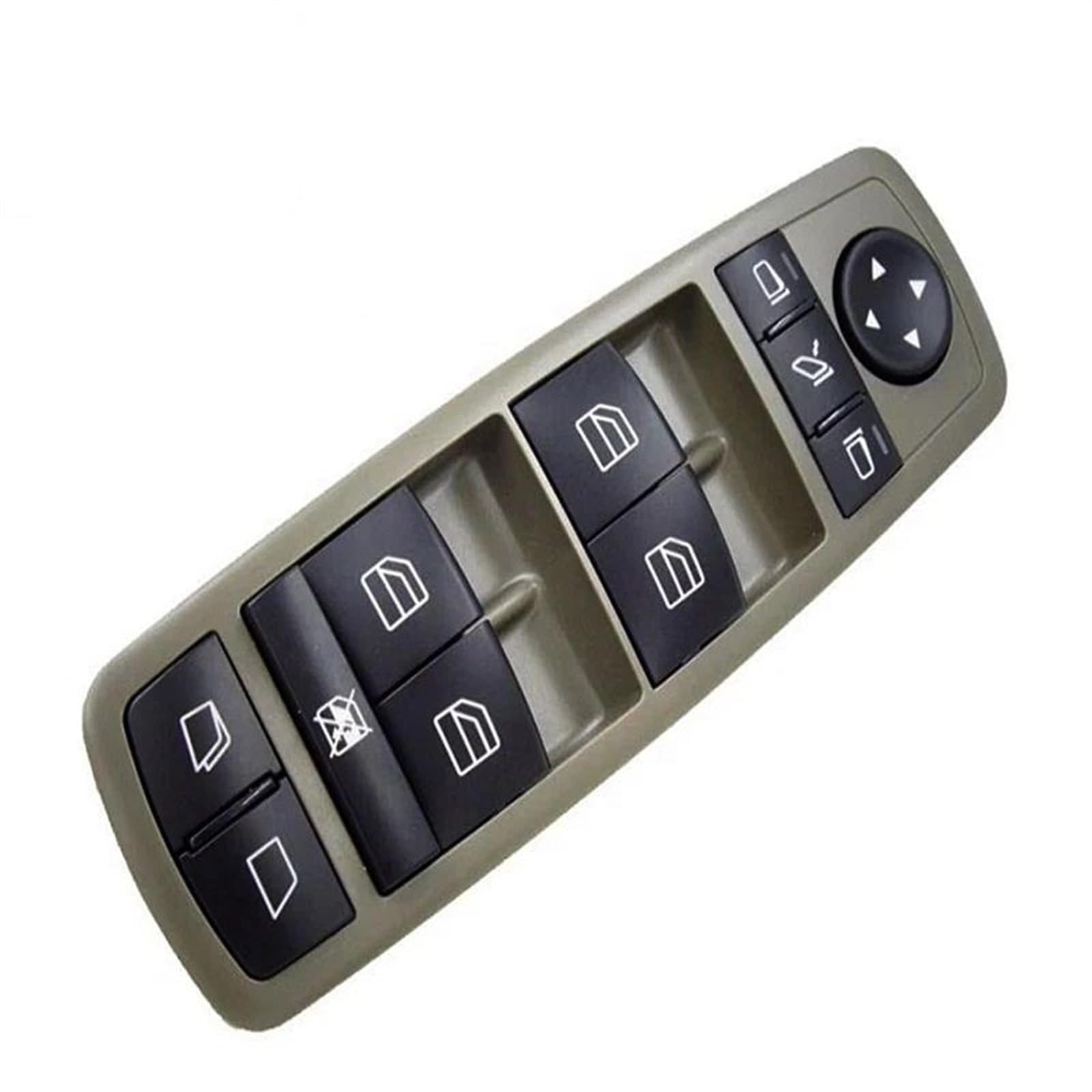 KMLONG Elektrische Fensterheber-Seitenglas-Steuerschaltertaste, passend for Benz W164 W251M.B ML350 W251 X164 GL450 2006–2012 2518300390 Fensterheberschalter für Autos(Gray) von KMLONG