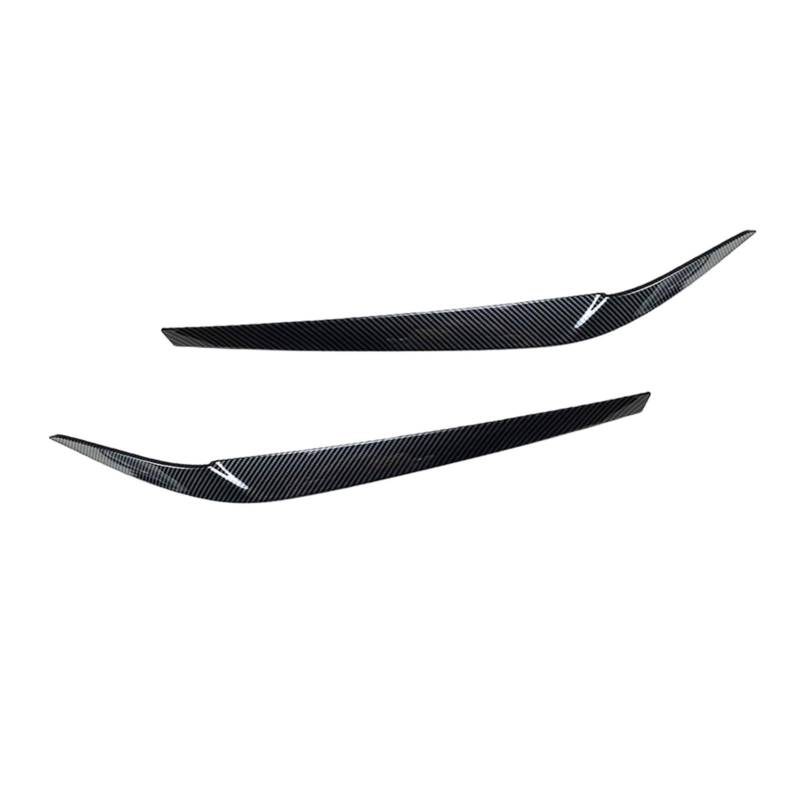 KMLONG Frontscheinwerfer Augenlid Augenbraue Borte Abdeckung Fit for BMW 5 Series G30 G31 G38 F90 M5 525I 530I 540I 2017-2021 Auto Aufkleber Autoscheinwerferblende(Carbon Fiber Look) von KMLONG