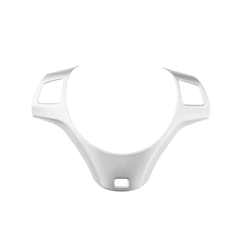 KMLONG Lenkradverkleidungs-Dekorations-Abdeckungsaufkleber, passend for BMW, 1 3er E90 E92 E93 2005–2012 E82 E87 2004–2011 X1 E84 Zubehör Lenkradrahmenfolie(SILVER) von KMLONG