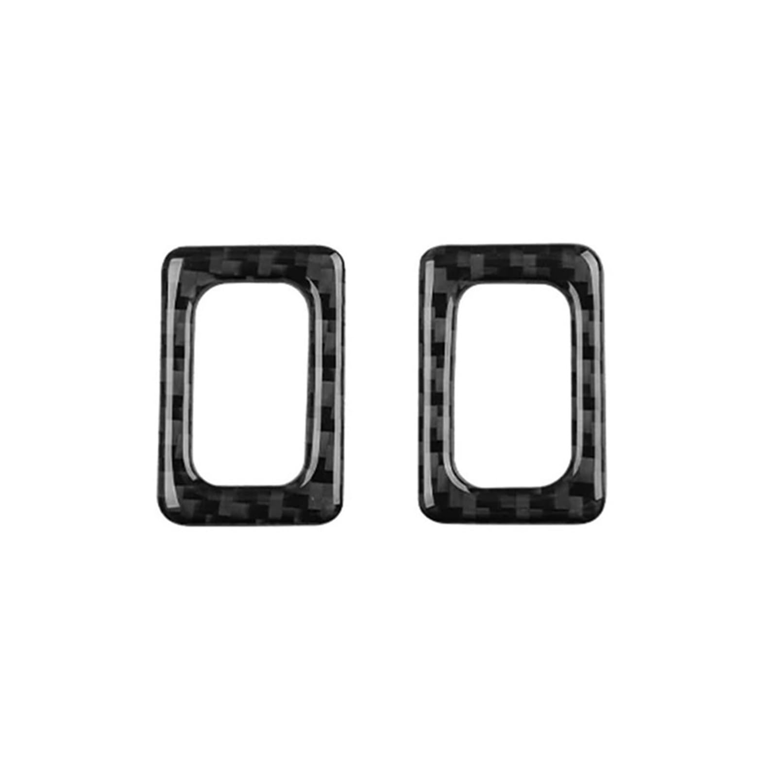 KMLONG Mittelkonsolen-Knopfrahmen-Aufkleber, passend for Mazda, RX8 RX-8 SE3P JM1FE 2004–2008, Carbonfaser-Zieraufkleber, Sitzheizung Aufkleber für Schalthebel von KMLONG