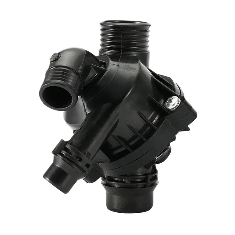 KMLONG Motor-Benzin-Kühlmittel-Thermostatgehäuse, passend for, 1 3 X5 X6 E70 E71 E72 E82 E88 E90 E91 E92 135i 2008–2010 11537601158 Kühlmitteltemperatur-Regelventil für Autos von KMLONG