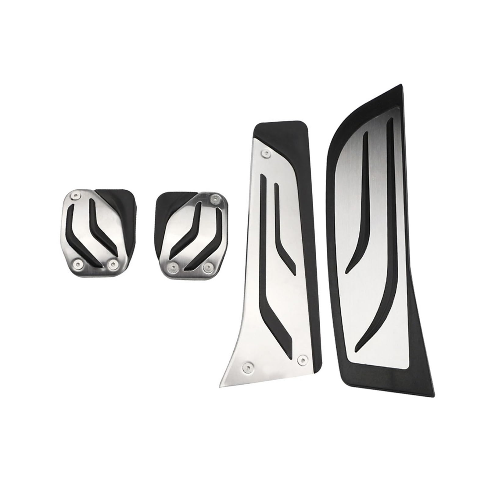 KMLONG RHD Auto-Bremspedale, passend for BMW 1 2 3 4 Serie F20 F21 F22 F30 F31 F34 F32 GT 318 320i, Auto-Gaspedalkupplung, totes Fußstützenpedal Fußpedalpolster(MT With Rest Pedal) von KMLONG
