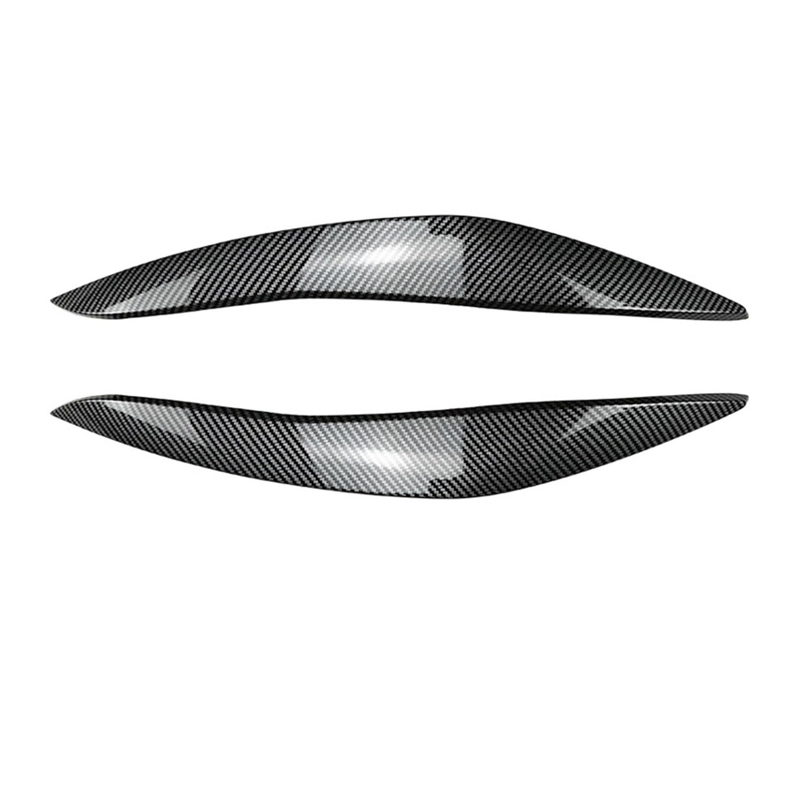 KMLONG Scheinwerfer Augenbraue Augenlid Fit for BMW 5 Series F10 F11 F18 535i 525i 520i 530i Auto Lampe Licht Augenbrauen 11-17 Zubehör Autoscheinwerferblende(Carbon Fiber 11-14) von KMLONG