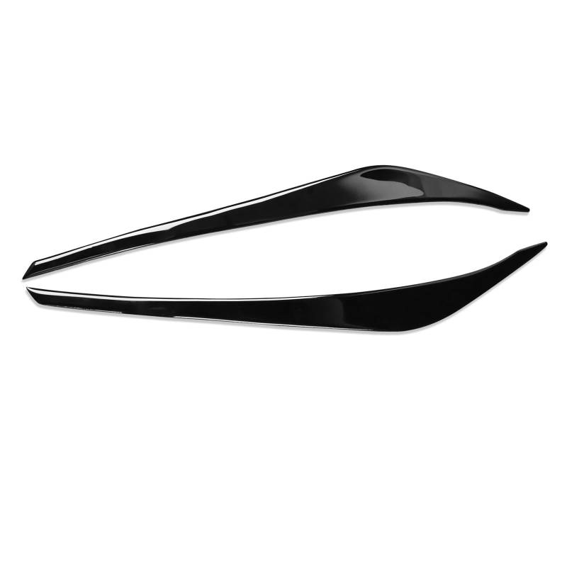 KMLONG Scheinwerfer-Augenbrauen-Aufkleber passend for Hyundai Elantra 2016–2018, Klavierlack-Schwarz, Augendeckel, Zierleiste, Auto-Außenzubehör, dekorativ Autoscheinwerferblende von KMLONG