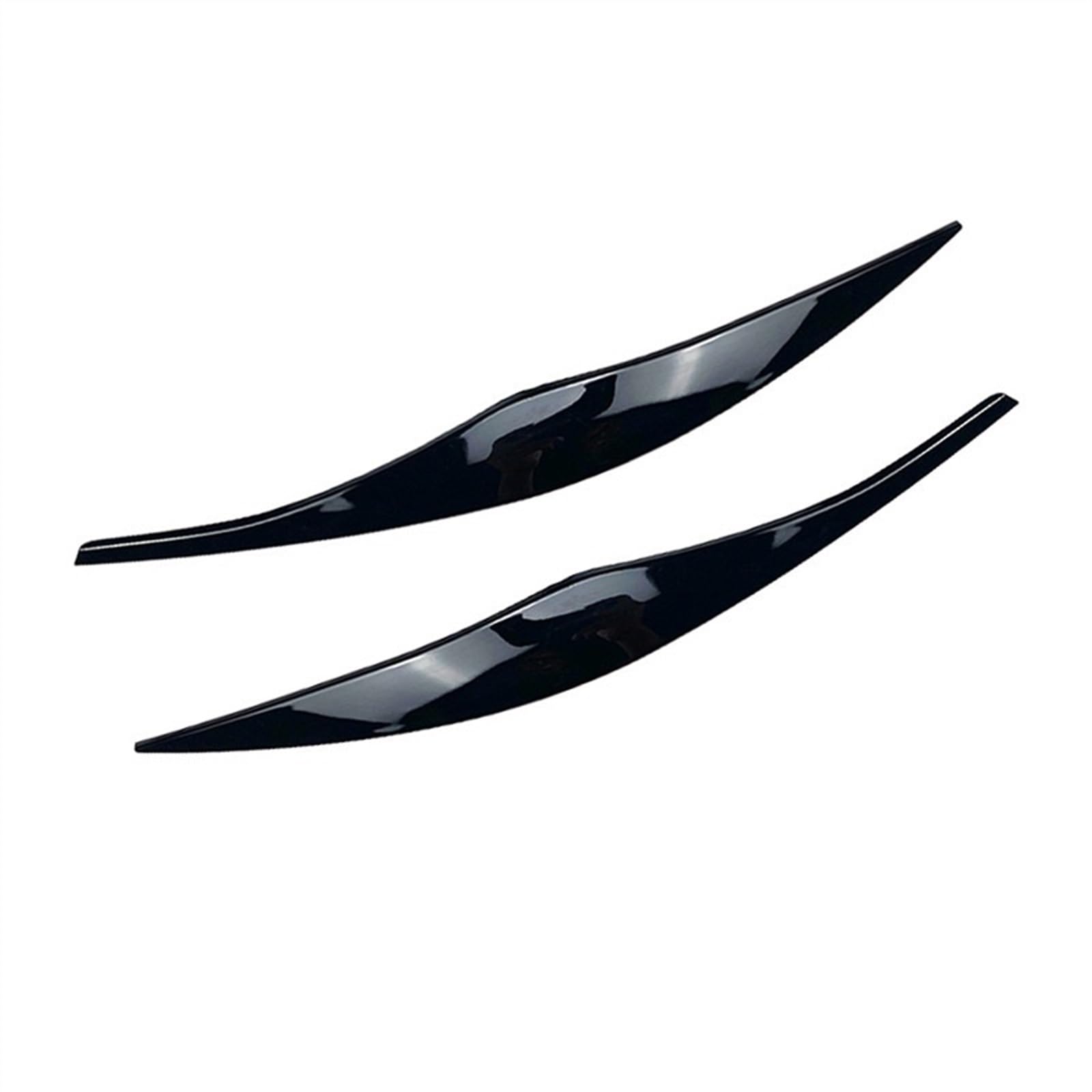 KMLONG Scheinwerfer-Augenbrauen-Augenlid, passend for BMW 3er E90 E91 320i 330i 2005 2006 2007 2008 2009 2010 2011 Autoscheinwerferblende(Black) von KMLONG
