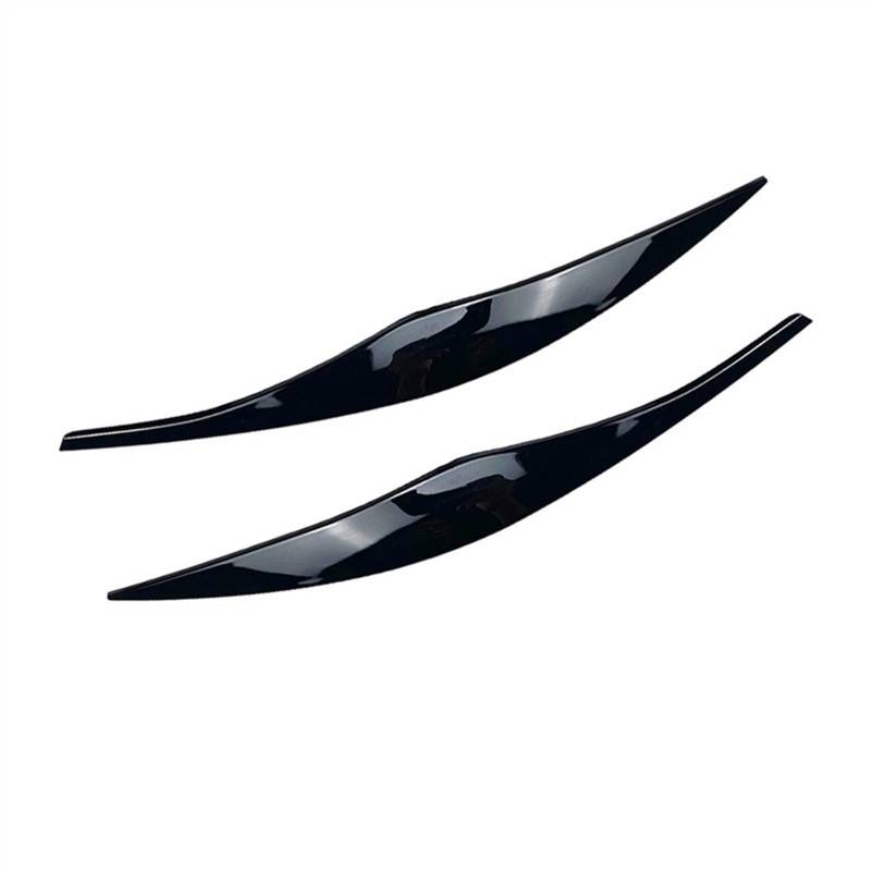 KMLONG Scheinwerfer-Augenbrauen-Augenlid, passend for BMW 3er E90 E91 320i 330i 2005 2006 2007 2008 2009 2010 2011 Autoscheinwerferblende(Black) von KMLONG
