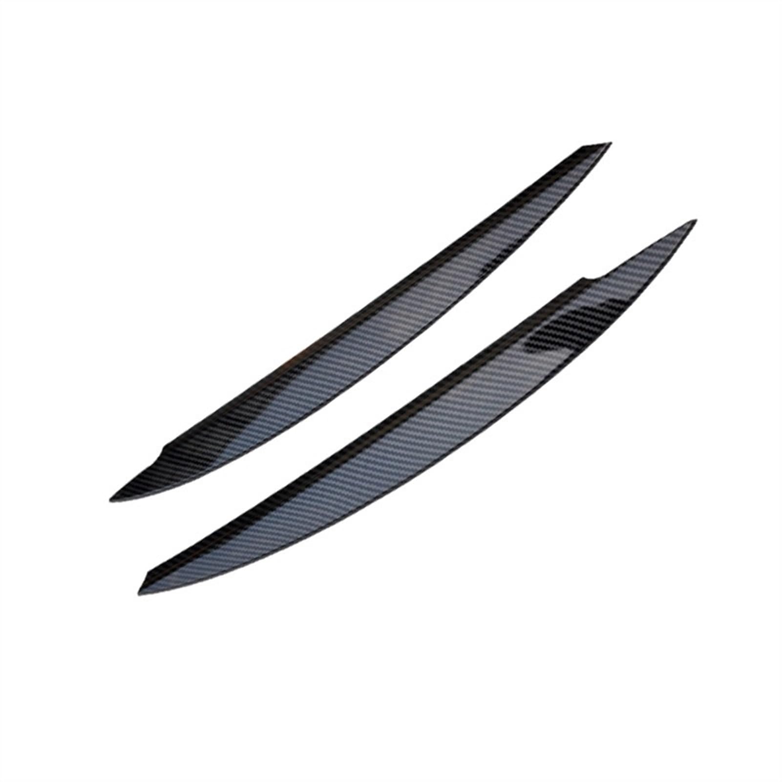 KMLONG Scheinwerfer-Augenbrauen-Augenlid-Abdeckung, passend for VW-Zubehör, Goft 7 2014 2015 2016 2017, dekorative Zierleiste, Schwarz/Kohlefaser Autoscheinwerferblende(Carbon) von KMLONG
