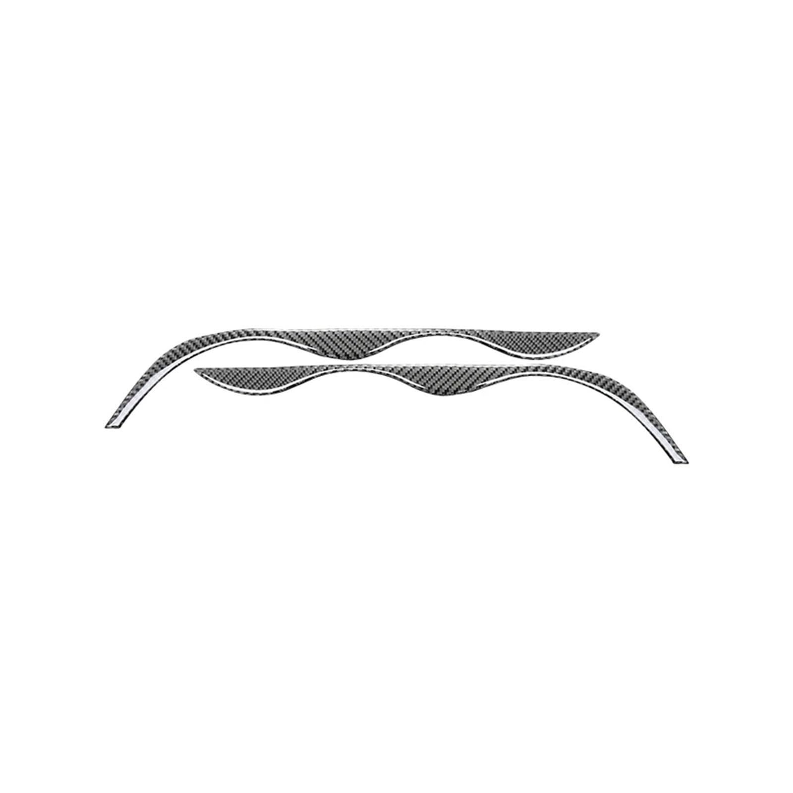 KMLONG Scheinwerfer Augenbrauen Fit for BMW 3 Serie E46 M3 323i 328i 330i 325i 1999-2004 Carbon Faser Auto trim Abdeckung Dekor Aufkleber Autoscheinwerferblende(Black) von KMLONG