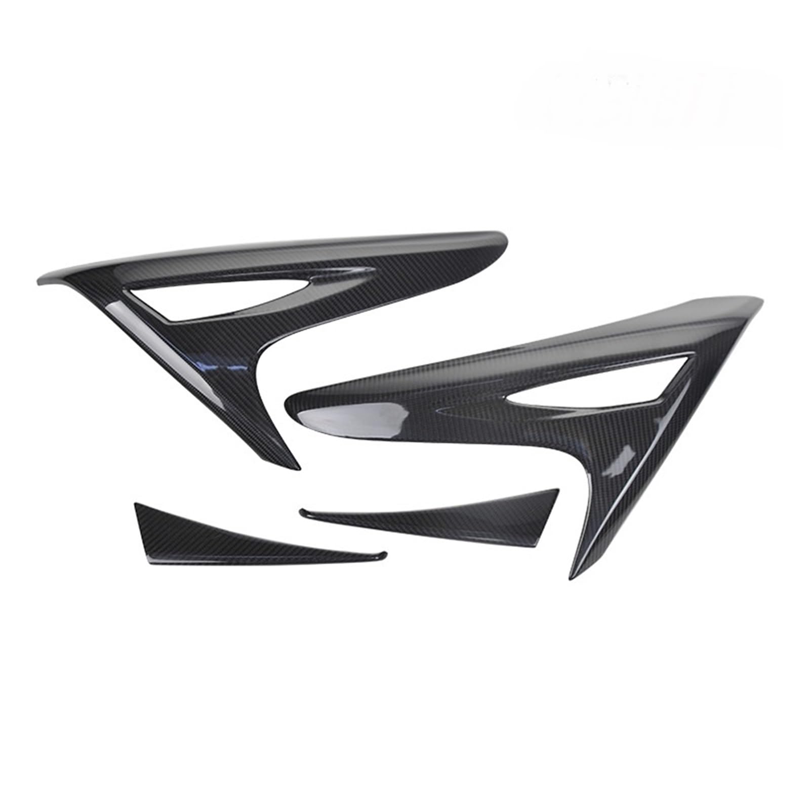 KMLONG Scheinwerfer Augenbrauen Trim Fit for Lexus NX300 NX200 2015 2020 Carbon Fiber Hinten Vorne Licht Scheinwerfer Augenlid Stirn Streifen Autoscheinwerferblende von KMLONG