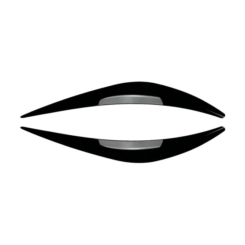 KMLONG Scheinwerfer-Augenbrauenverkleidung passend for Infiniti Q50 2014 2015 2016 2017 2018 2019 2020 2021–2023, Scheinwerfer-Lichtabdeckung, Stirnscheinwerfer-Augenlid Autoscheinwerferblende(Glossy von KMLONG