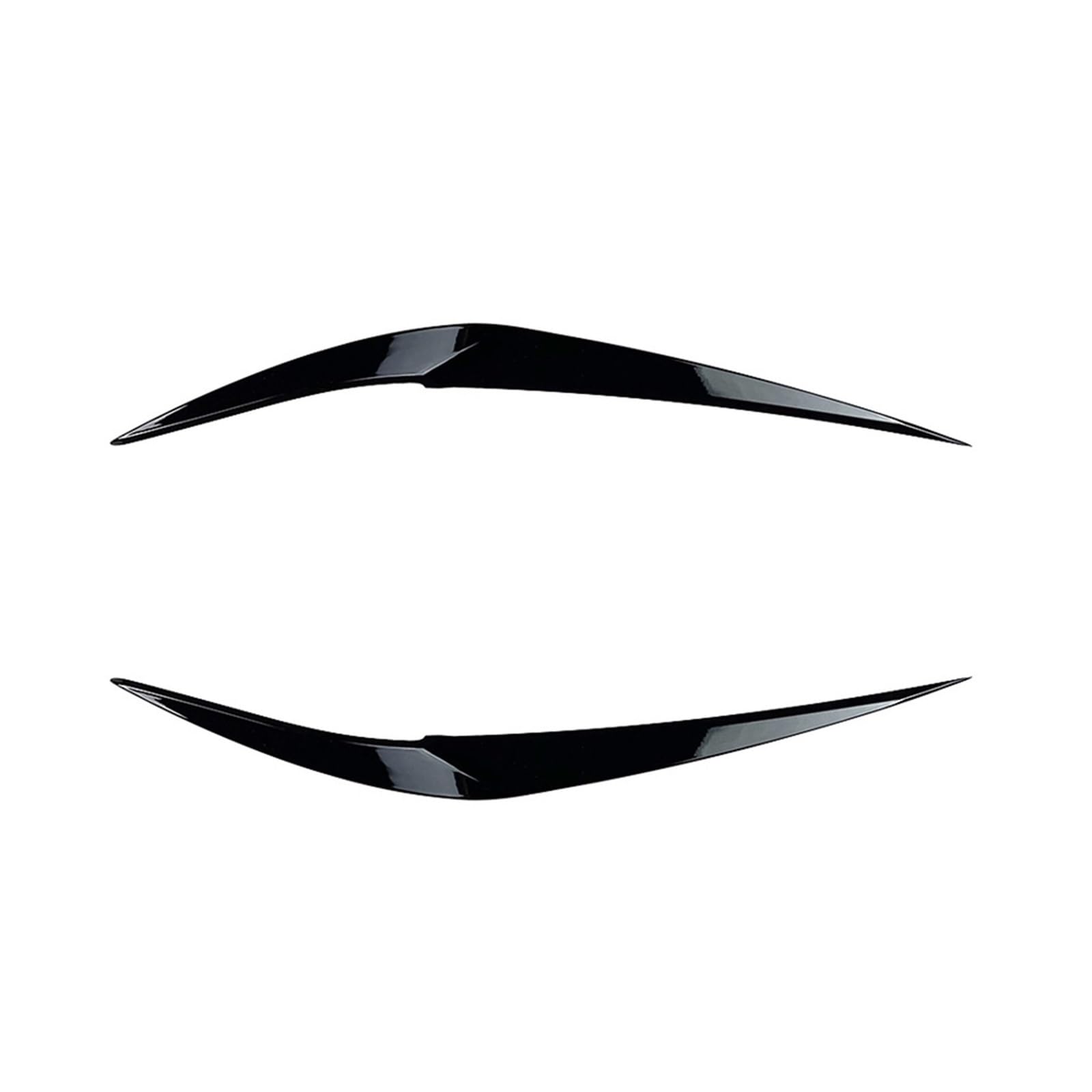 KMLONG Scheinwerfer-Augenlider, passend for BMW X1 F48 F49 2015 2016–2022, ABS-Kunststoff-Körper-Set, Spoiler, Auto-Zubehör Autoscheinwerfer-Stirn(Gloss Black) von KMLONG