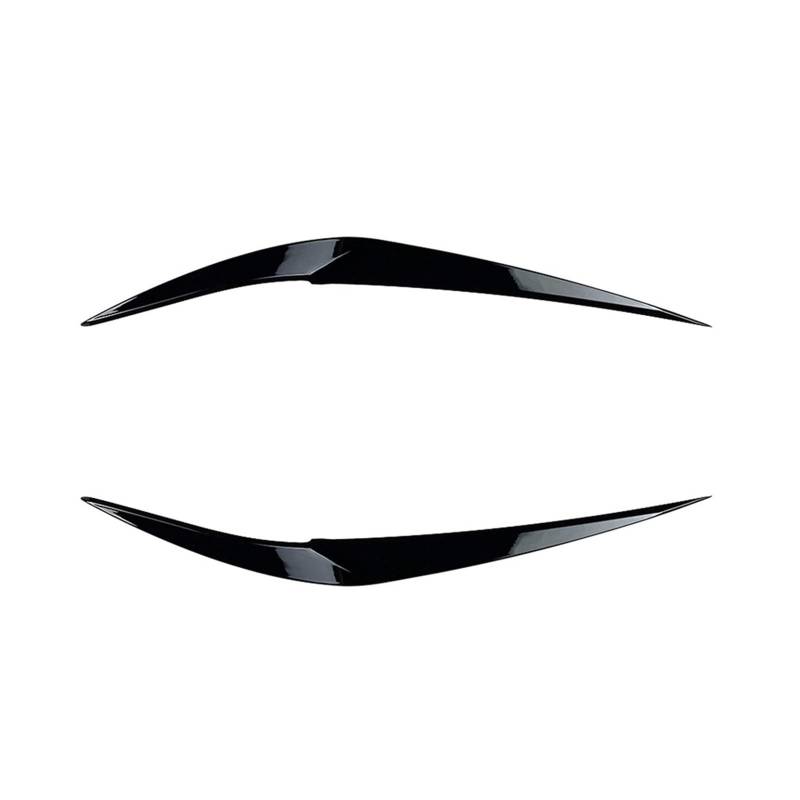 KMLONG Scheinwerfer-Augenlider, passend for BMW X1 F48 F49 2015 2016–2022, ABS-Kunststoff-Körper-Set, Spoiler, Auto-Zubehör Autoscheinwerfer-Stirn(Gloss Black) von KMLONG