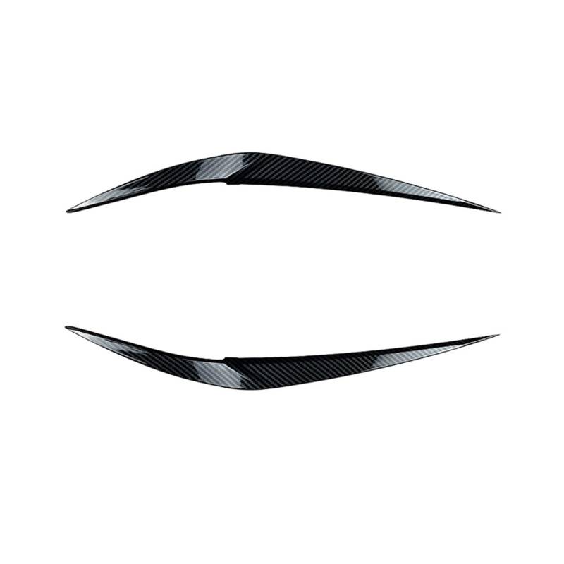KMLONG Scheinwerfer-Augenlider, passend for BMW X1 F48 F49 2015 2016–2022, ABS-Kunststoff-Körper-Set, Spoiler, Auto-Zubehör Autoscheinwerferblende(Carbon Fiber) von KMLONG