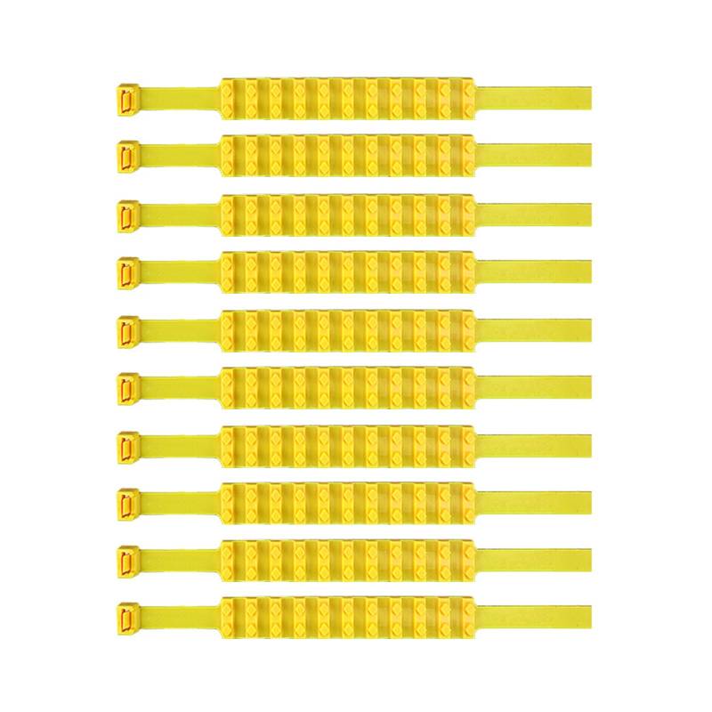 10 Stück Anti-Schlupf-Ketten,Kältebeständige Nylon-Anti-Schlupf-Bindungen,Reifenbindungen,Auto-Anti-Schlupf-Ketten,Schneefreigabe,Schlammfreigabe,Geeignet für SUV,Autos,Transporter (17 * 930mm) von KMQRDZi