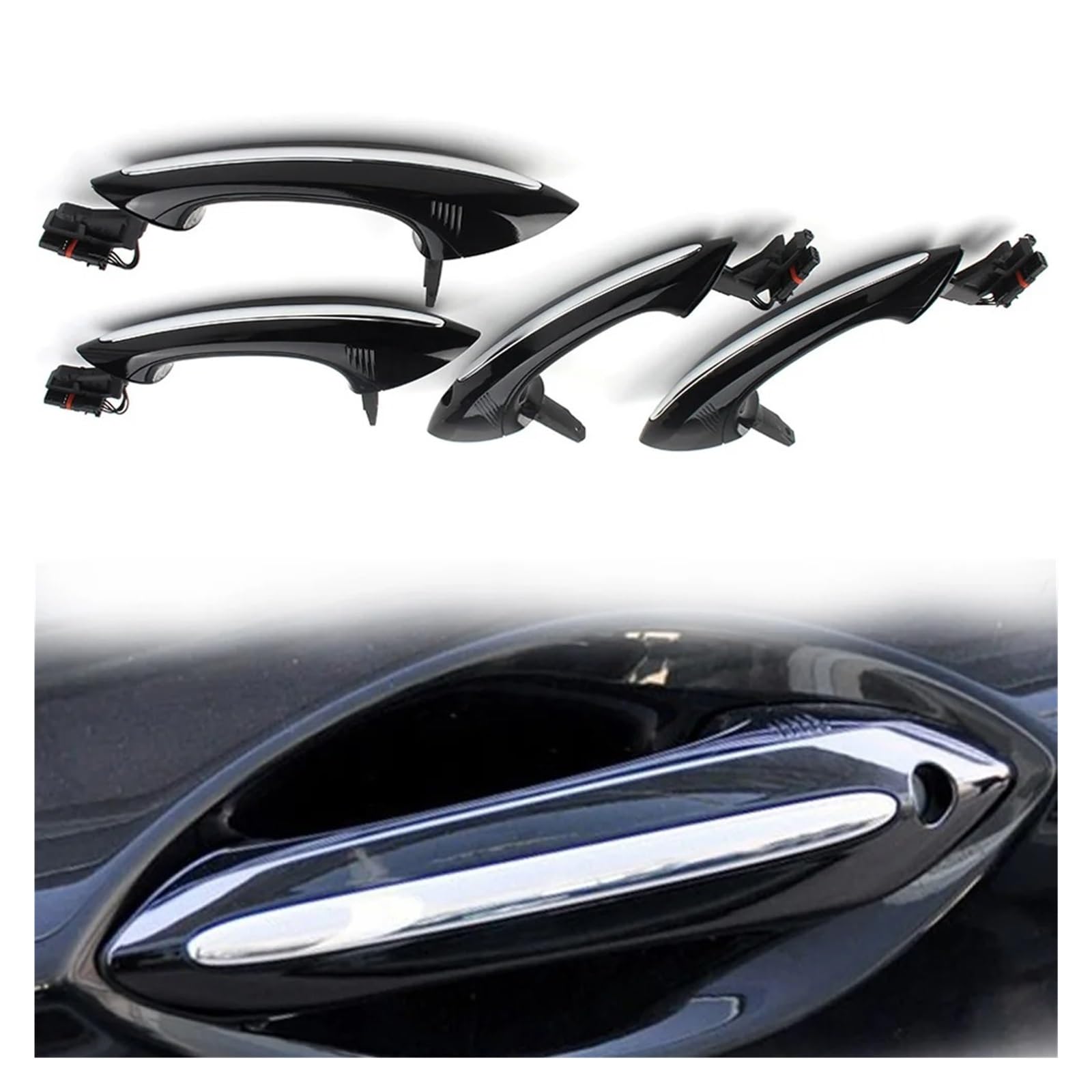 Autotürgriff außen Für 5 6 7er F07 F10 F06 F11 F01 F03 F04 Mit Keyless Entry Go-System Auto-Komfortzugang Außentürgriff Mit Lichtern(Right Rear) von KMVPVGZHCN
