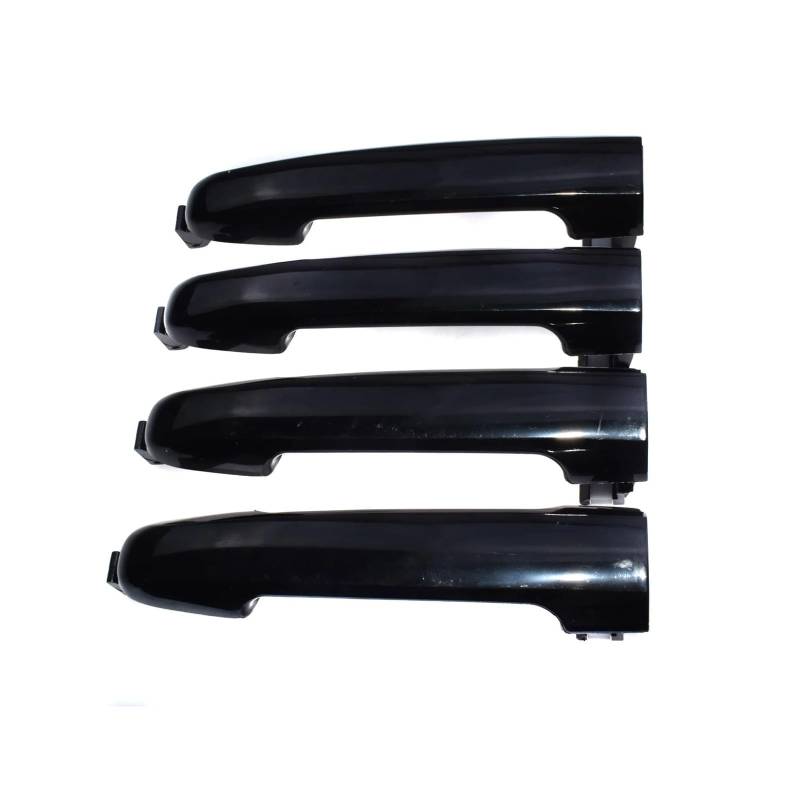 Autotürgriff außen Für Hyundai Für Sonata 2006 2007 2008 2009 2010 Vorne Hinten Links Oder Rechts 1 2 4 Pcs Schwarz Chrom Außen Auto Türgriff(4 Pcs Without Caps) von KMVPVGZHCN