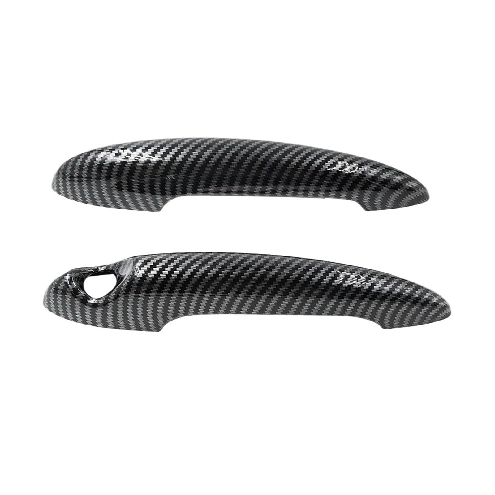 Autotürgriff außen Für Mini Gen 2007-14 2 R56 & 2 Pcs Türgriff Abdeckung Glanz Schwarz/Carbon Fiber 1Pc Tankdeckel Abdeckung(Gloss Black Set) von KMVPVGZHCN