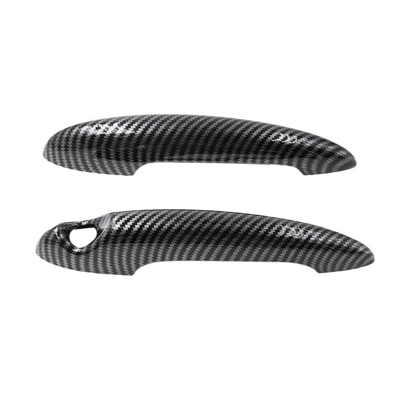 Autotürgriff außen Für Mini Gen 2007-14 2 R56 & 2 Pcs Türgriff Abdeckung Glanz Schwarz/Carbon Fiber 1Pc Tankdeckel Abdeckung(Gloss Black Set) von KMVPVGZHCN