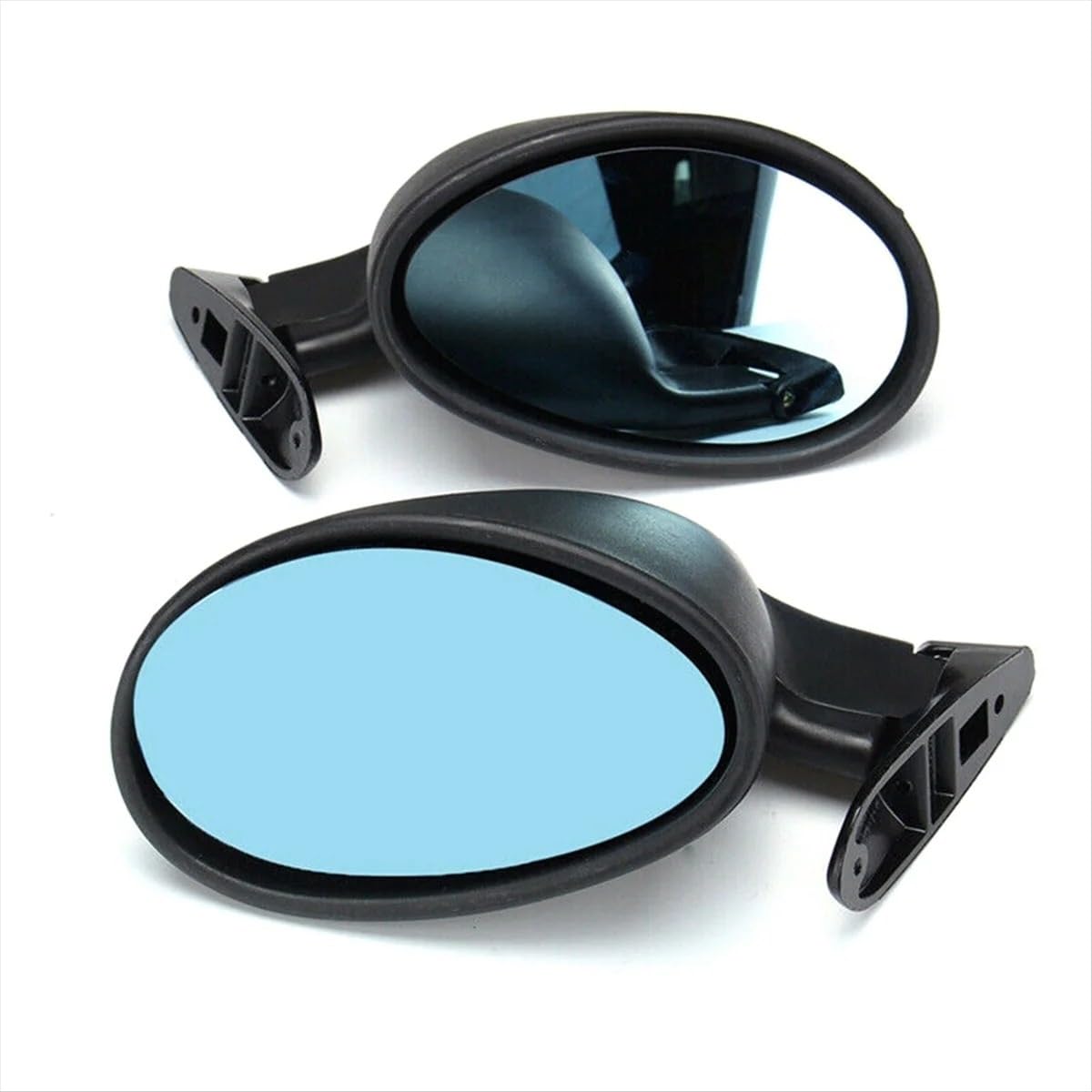 Beheiztes Spiegelglas Auto Modifikation Retro Rückspiegel F1 Blau Tür Flügel Seitenspiegel 2Pcs California Spiegel(Carbon Fiber Look) von KMVPVGZHCN