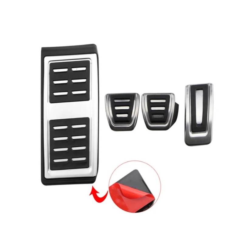 Bremspedalabdeckung Für A1 2012 2013 2014 2015 2016 2017 2018 2019 2020 2021 Edelstahl Auto Gaspedal Bremse Fußstütze Pedal Abdeckung Auto-Gaspedal(MT 3PC B) von KMVPVGZHCN