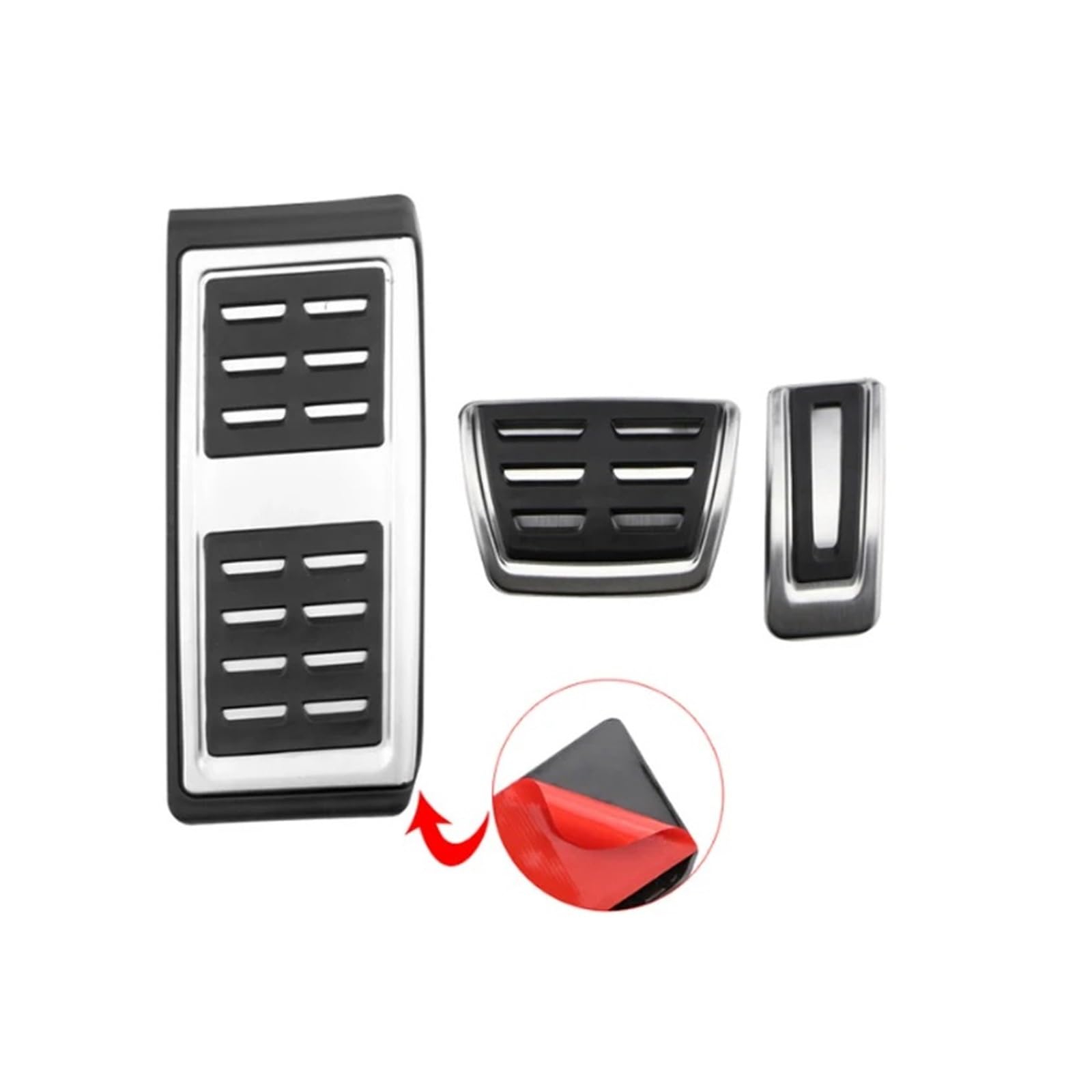 Bremspedalabdeckung Für A1 2012 2013 2014 2015 2016 2017 2018 2019 2020 2021 Edelstahl Auto Gaspedal Bremse Fußstütze Pedal Abdeckung Auto-Gaspedal(at 3PC B) von KMVPVGZHCN