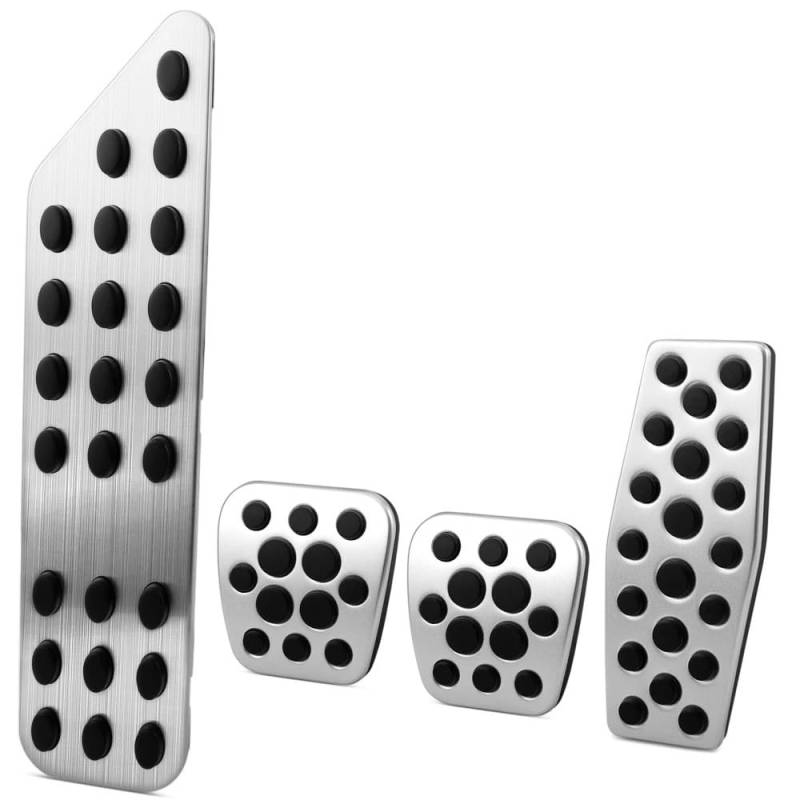 Bremspedalabdeckung Für Buick Für Hideo 2009 2010 2011 2012 2013 2014 Edelstahl Accelerator Gas Bremse Auto-Gaspedal(4 Pcs MT No Clip) von KMVPVGZHCN