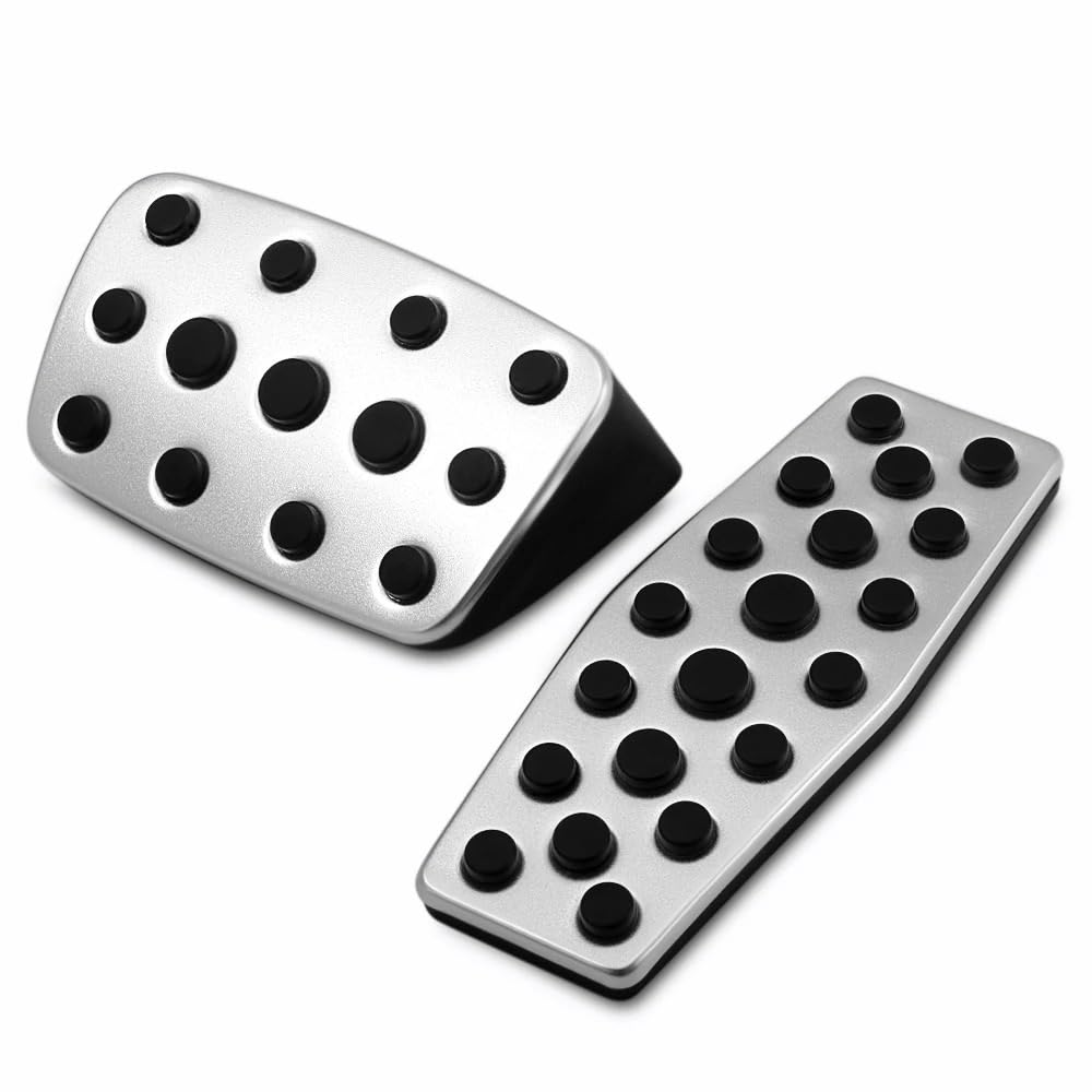 Bremspedalabdeckung Für Buick Für Hideo 2009 2010 2011 2012 2013 2014 Edelstahl Accelerator Gas Bremse Auto-Gaspedal(Aluminium NO Clip at) von KMVPVGZHCN